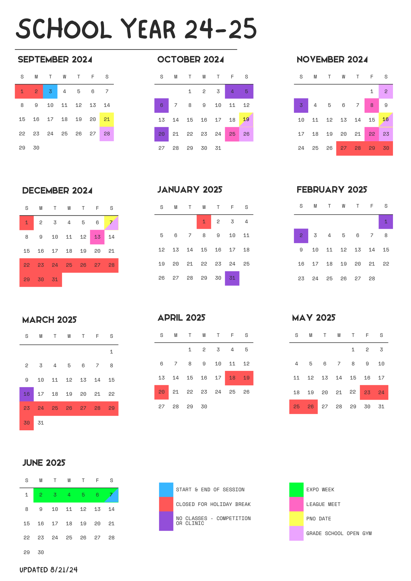 Billing Calendar